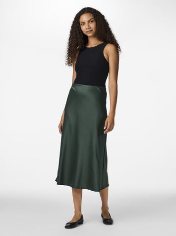 Groene halflange rok Yaspella Y.A.S