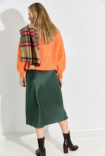 Groene halflange rok Yaspella Y.A.S