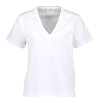 Witte T-shirt met V-hals Rafe Kocca