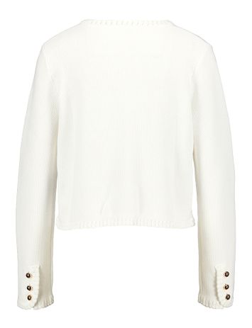 Ecru cardigan met gouden knopen Andreanna Kocca