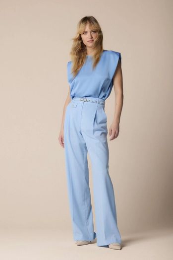 Licht blauwe geklede broek Elcha Kocca