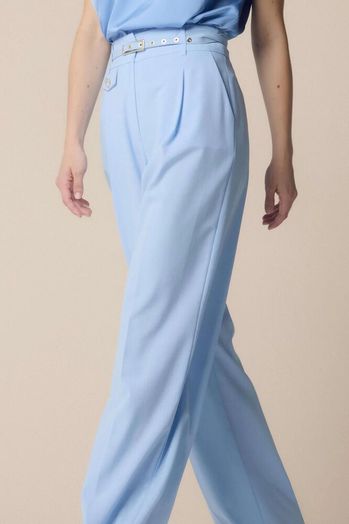 Licht blauwe geklede broek Elcha Kocca