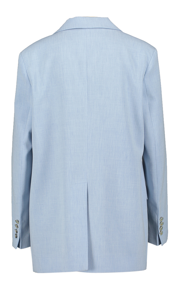 Lichtblauwe oversized lange blazer Ginebra Kocca 