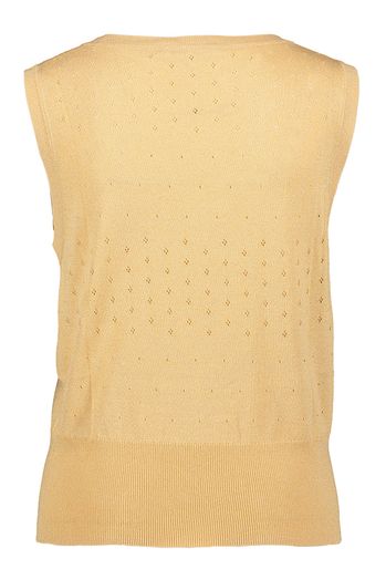 Goudkleurige top met ronde hals Crondida Kocca