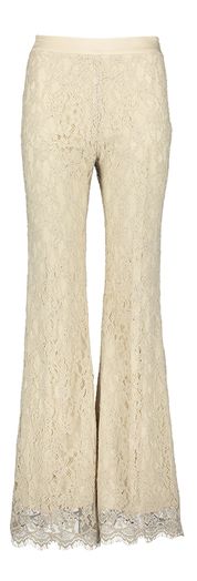 Beige lange broek in broderie Lancelot Kocca