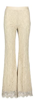 Kocca Beige lange broek in broderie Lancelot