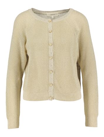Beige gilet met glinsters Melanie Kocca
