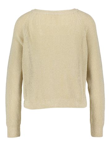 Beige gilet met glinsters Melanie Kocca