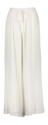 Kocca Witte broek met glitterdraad Karolin