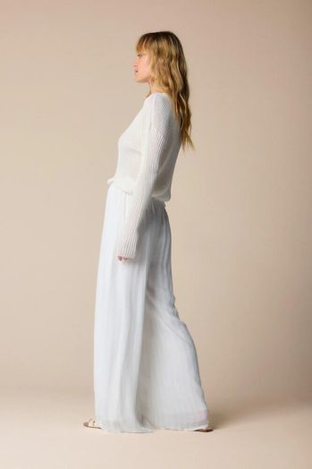 Witte broek met glitterdraad Karolin Kocca