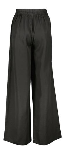 Zwarte wijde broek met bandplooi Jeff Kocca