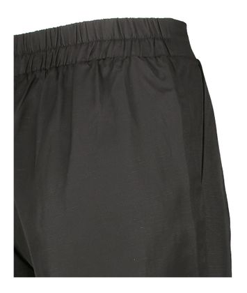 Zwarte wijde broek met bandplooi Jeff Kocca
