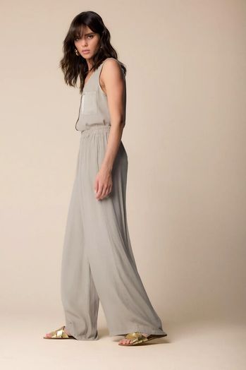 Beige losvallende broek Icaro Kocca