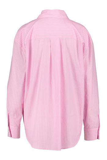 Roze katoenen blouse met witte strepen Faramir Kocca