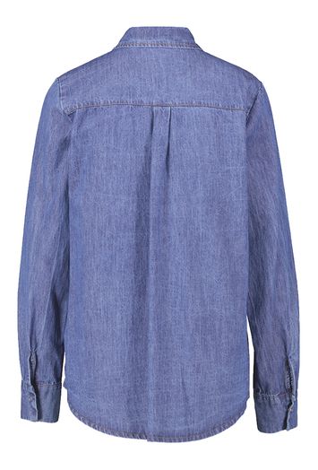 Blauw jeanshemd met drukknopen Pole Kocca
