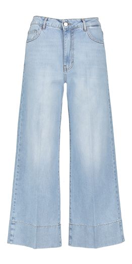 Lichtblauwe enkel jeans wide leg Andreas Kocca 