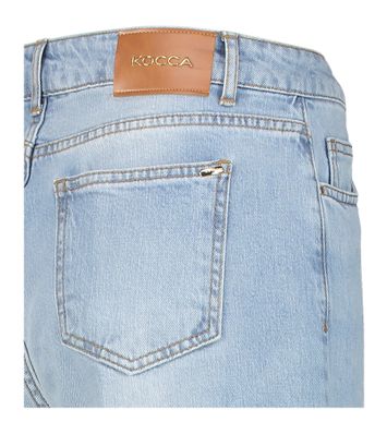 Lichtblauwe enkel jeans wide leg Andreas Kocca 