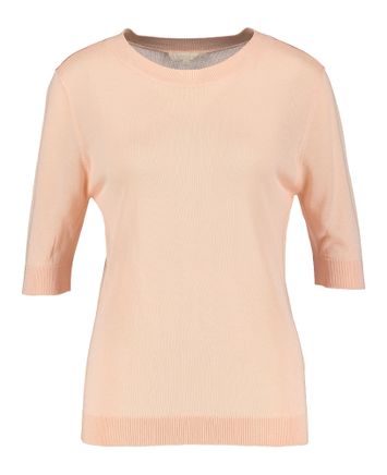 Roze dunne trui met korte mouwen Annael Kocca