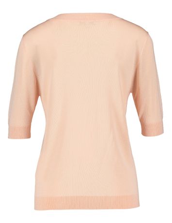 Roze dunne trui met korte mouwen Annael Kocca