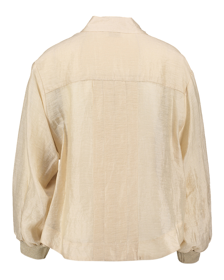Goudkleurige blouse met lange mouwen Malawi Due Amanti