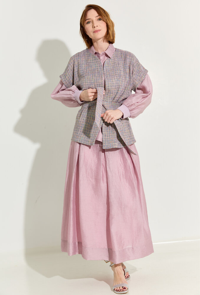 Mauve kleurige rok Kenya Due Amanti