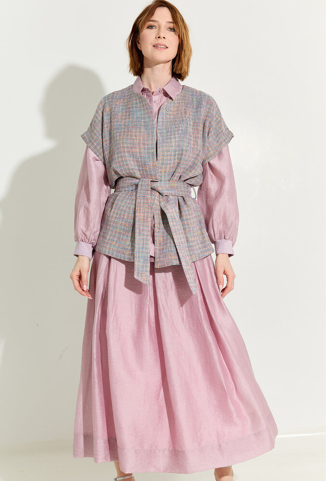 Mauve kleurige rok Kenya Due Amanti