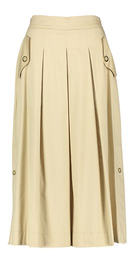 Beige katoenen plooirok Due Amanti