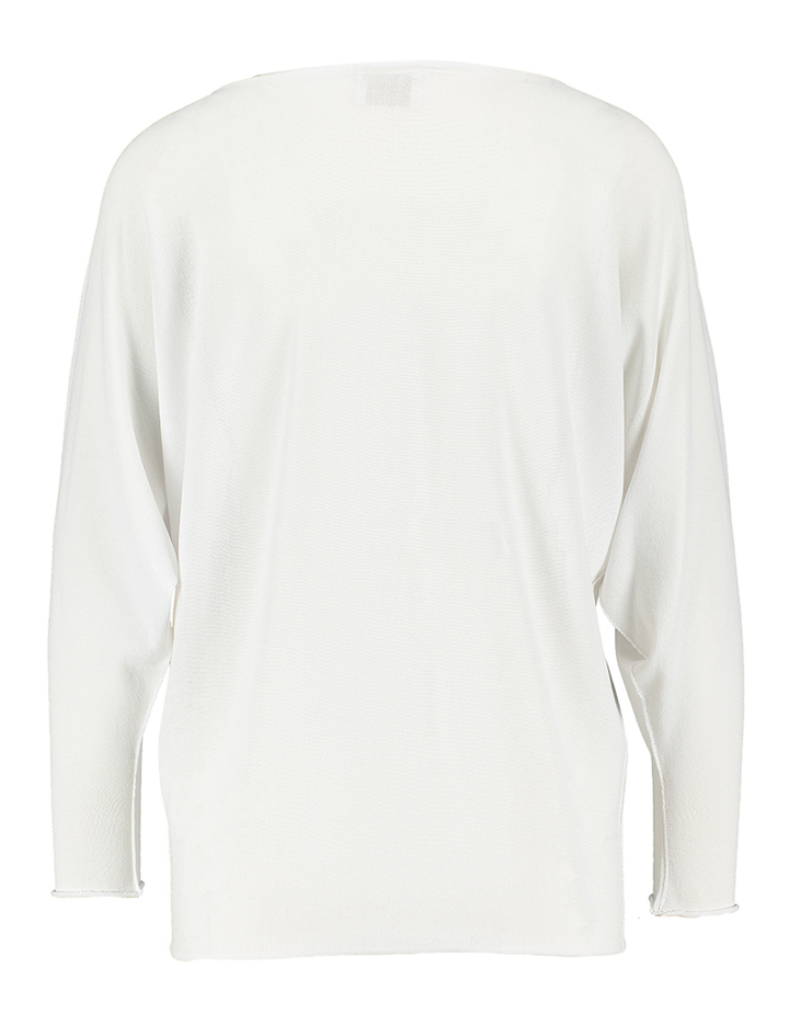 Witte Bemi pull met boothals Due Amanti