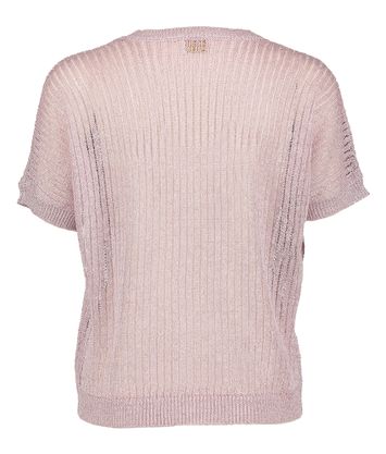 Mauve pull met glitterdraad Puglia Due Amanti