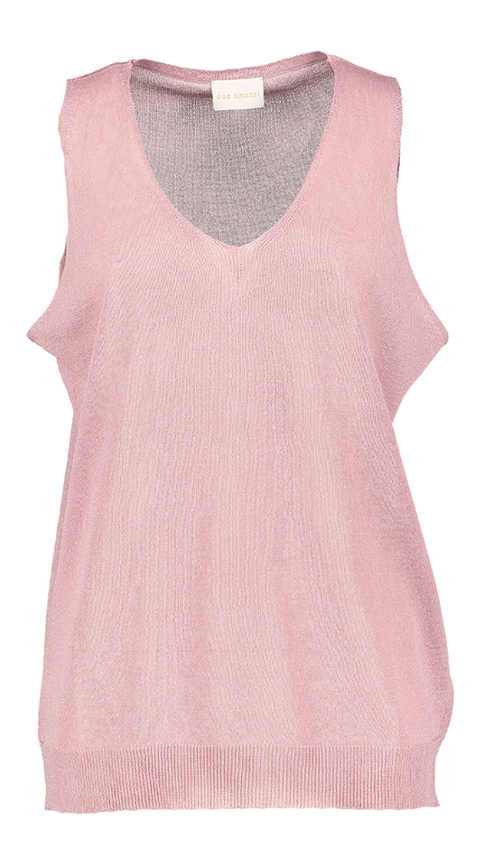 Mauve top met glitterdraad Ballerina Due Amanti