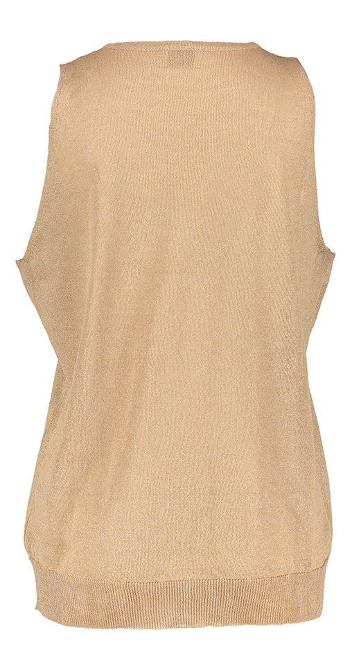 Beige top met glitterdraad Ballerina Due Amanti