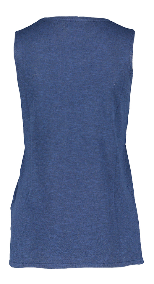 Blauwe linnen top Arina Due Amanti 