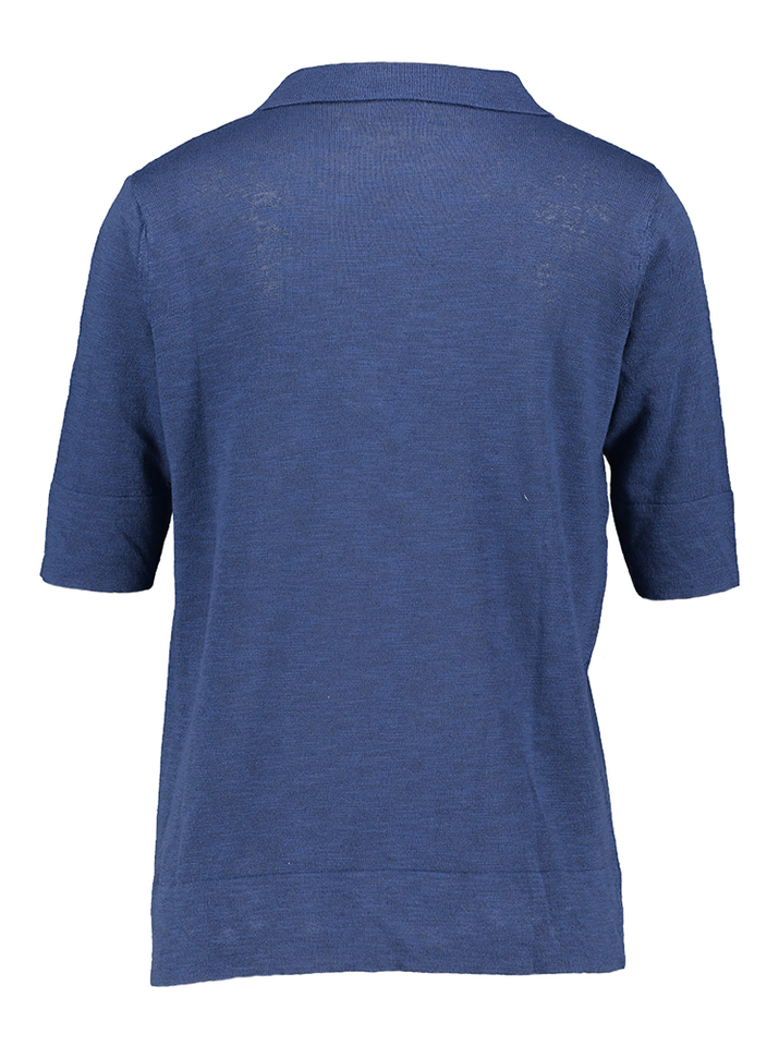 Blauwe linnen polo Dakota Due Amanti 