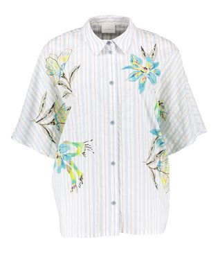 Due Amanti Gestreepte blouse met opdruk Livia