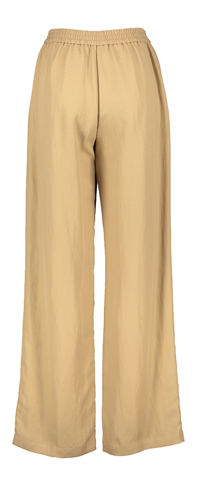 Tabacco beige losvallende broek Moa Due Amanti 