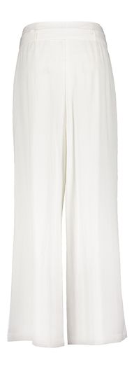 Witte wijde broek met bandplooi Esmeralda Due Amanti 