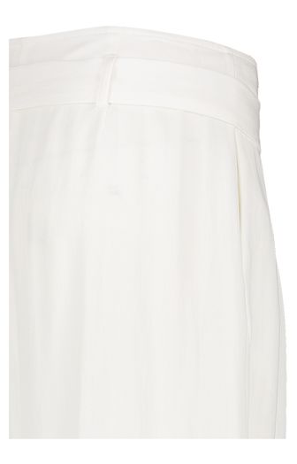 Witte wijde broek met bandplooi Esmeralda Due Amanti 