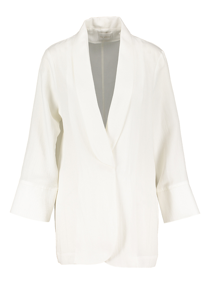 Ecru openvallende blazer Roatan Due Amanti 