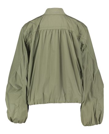 Kaki bomberjacket in parachutestof Joan Beaumont