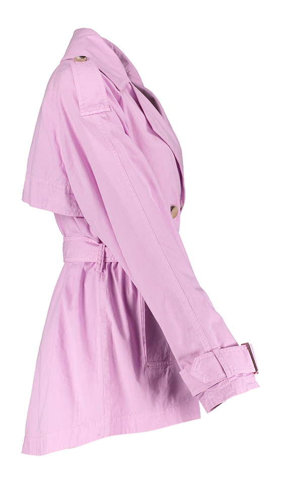 Roze trenchoat Beaumont