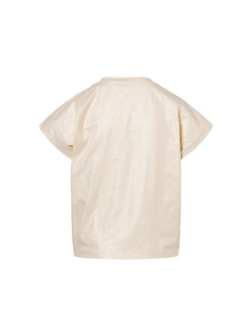 Zalmkleurige t-shirt met glitter Khloe Beaumont 