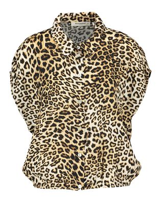 Beaumont Blouse in dierenprint met korte mouwen Mariska