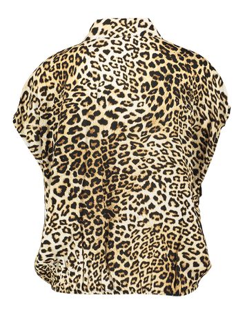 Blouse in dierenprint met korte mouwen Mariska Beaumont