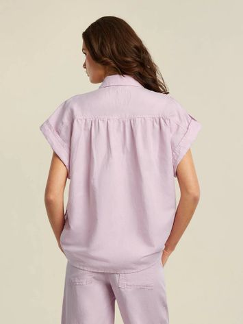 Lichtroze oversized bloes Vayen Beaumont 