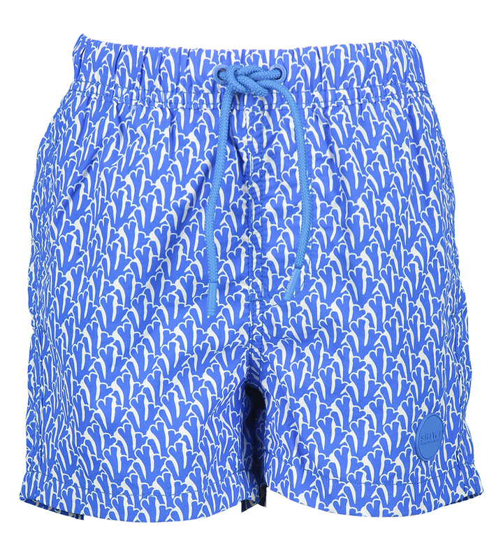 Cobal zwemshort met print Shiwi 