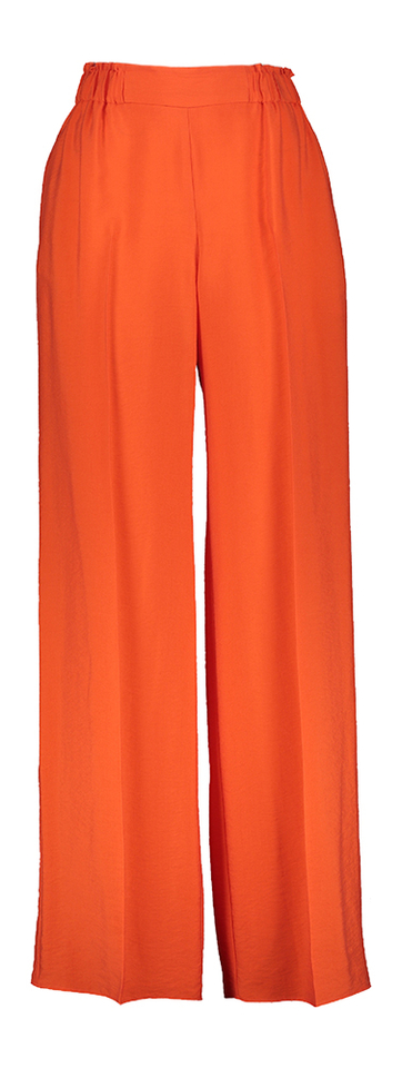 Roodoranje geklede broek Carla Natan