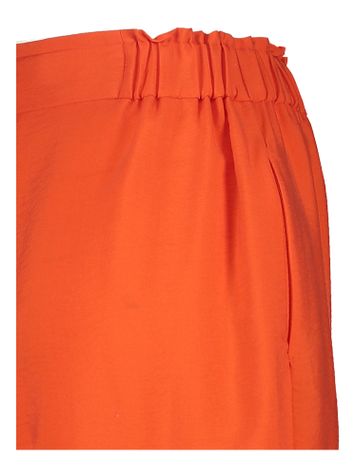 Roodoranje geklede broek Carla Natan