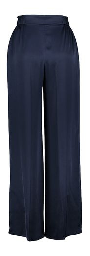 Donkerblauwe geklede losvallende broek Carla Natan