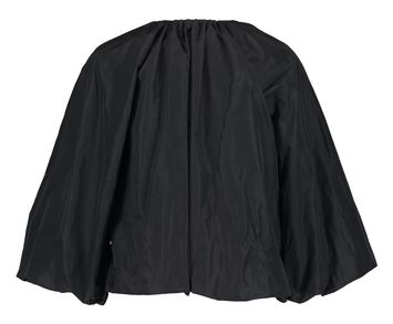 Zwarte blouse met driekwart mouwen en riem Cuddle Natan