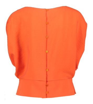 Roodkleurige blouse met vlindermouwen Choc Natan